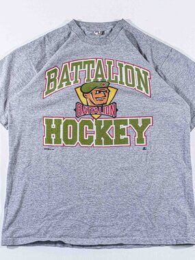 Vintage 90s North Bay Battalion Hockey T-Shirt Large Starter CHL OHL Canada